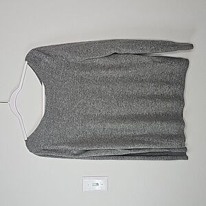 Banana Republic sweater made with Filpucci fine Italian yarn Gray-Large